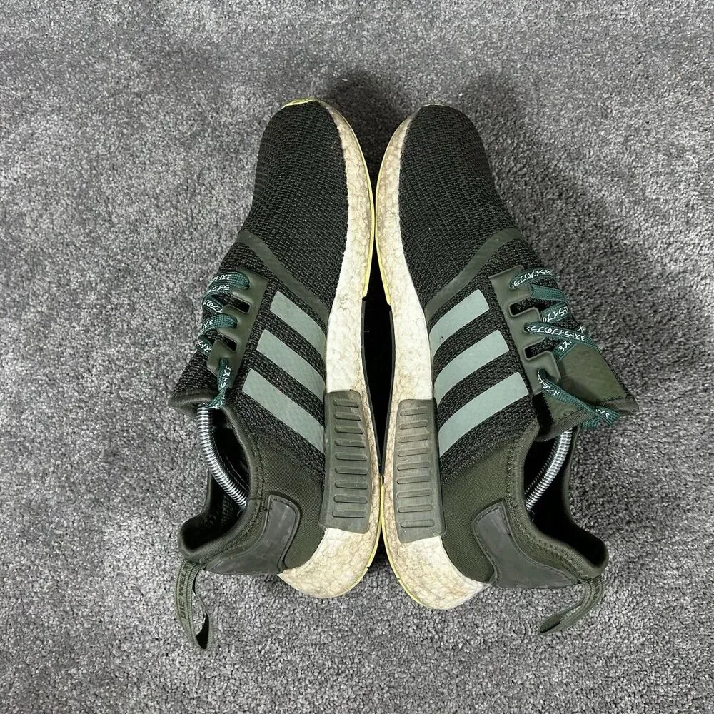 Adidas Boost NMD R1 CQ2414 Men’s Size 13 Night Cargo Green Athletic Shoes Used